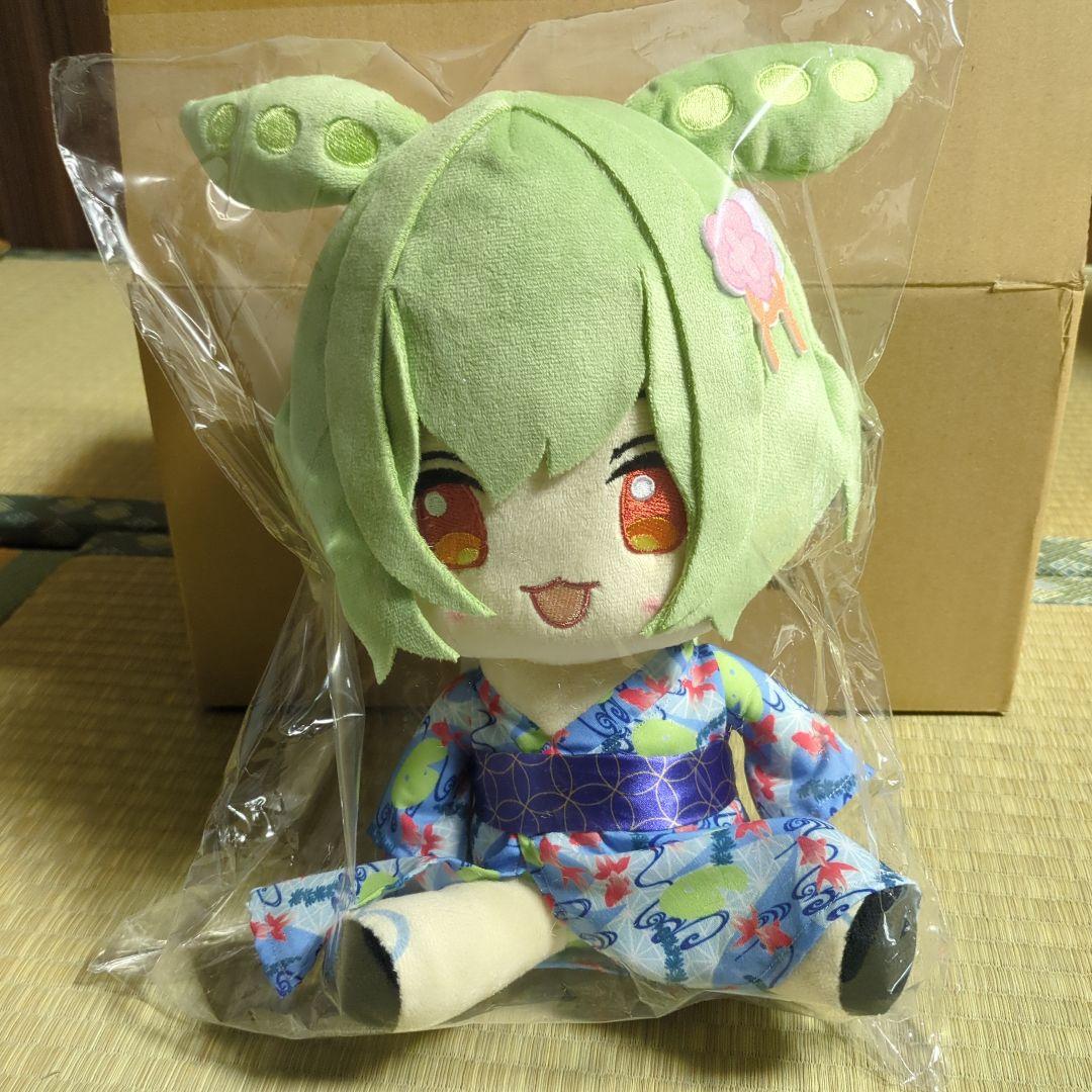 ☆ずんだもん☆ カプくじ 浴衣ぬいぐるみ ストラップ 缶バッジ