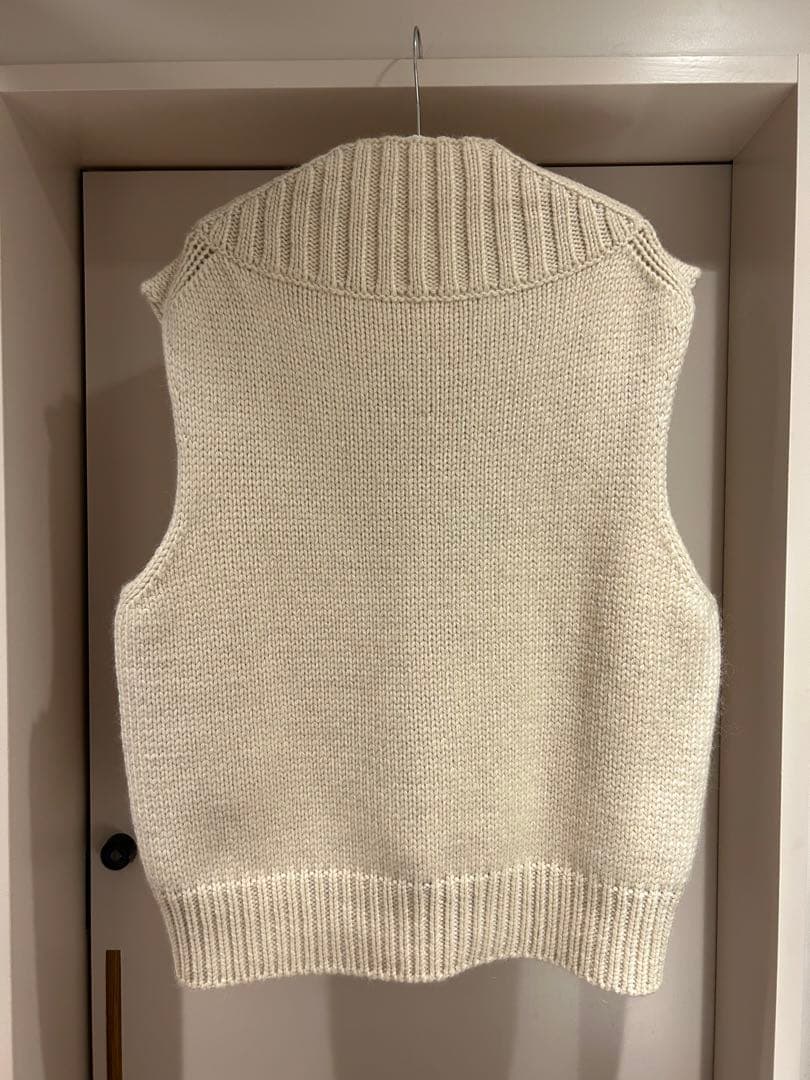 JIL SANDER ジルサンダー ベスト 50 Ｖネック モヘア