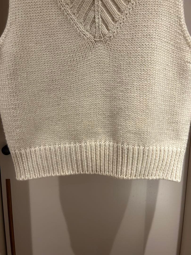 JIL SANDER ジルサンダー ベスト 50 Ｖネック モヘア