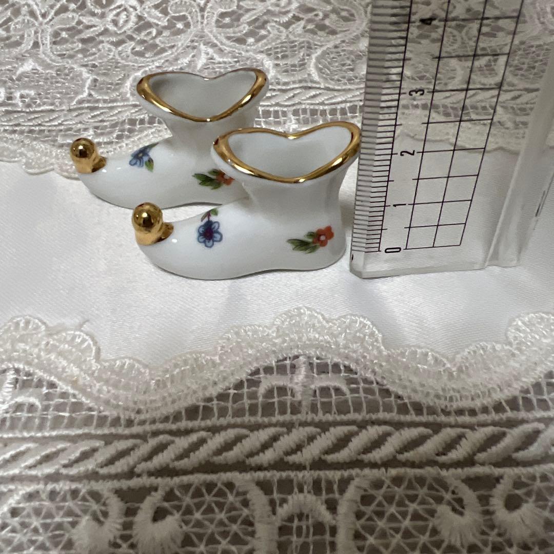 リモージュ アンティーク ミニチュア ブーツ