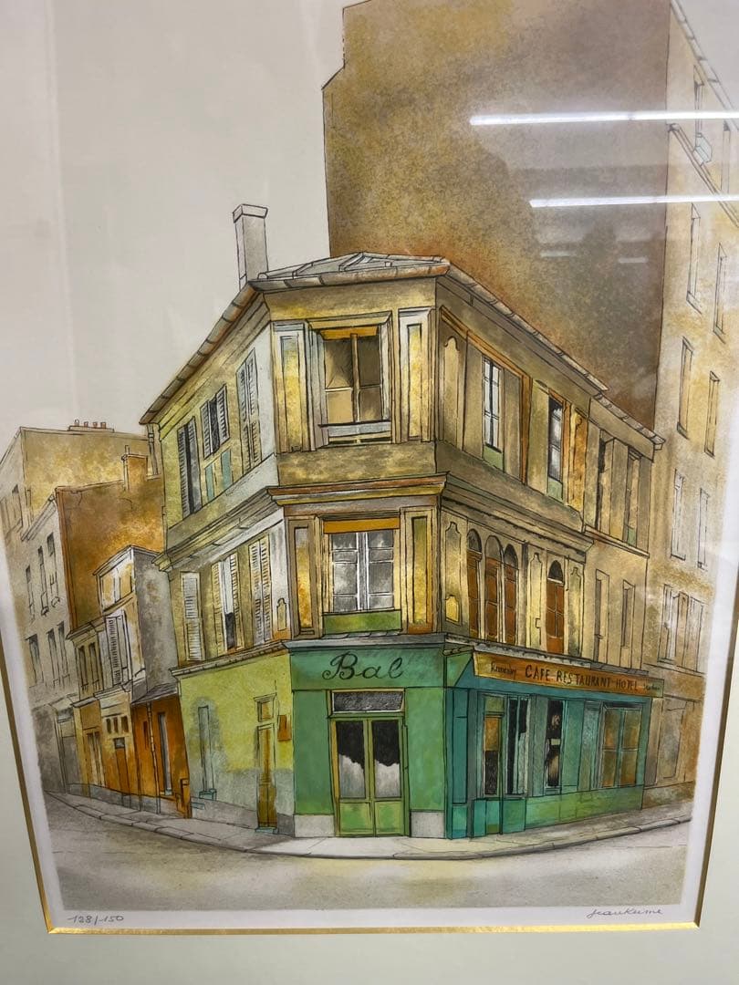 リトグラフ ジャンケイム クエスト通り 128/150 直筆サイン