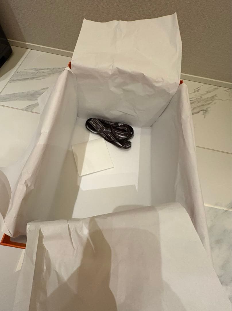 エルメス HERMES 空箱 ピコタンPM用 ペーパーリボン説明書つき 楽天