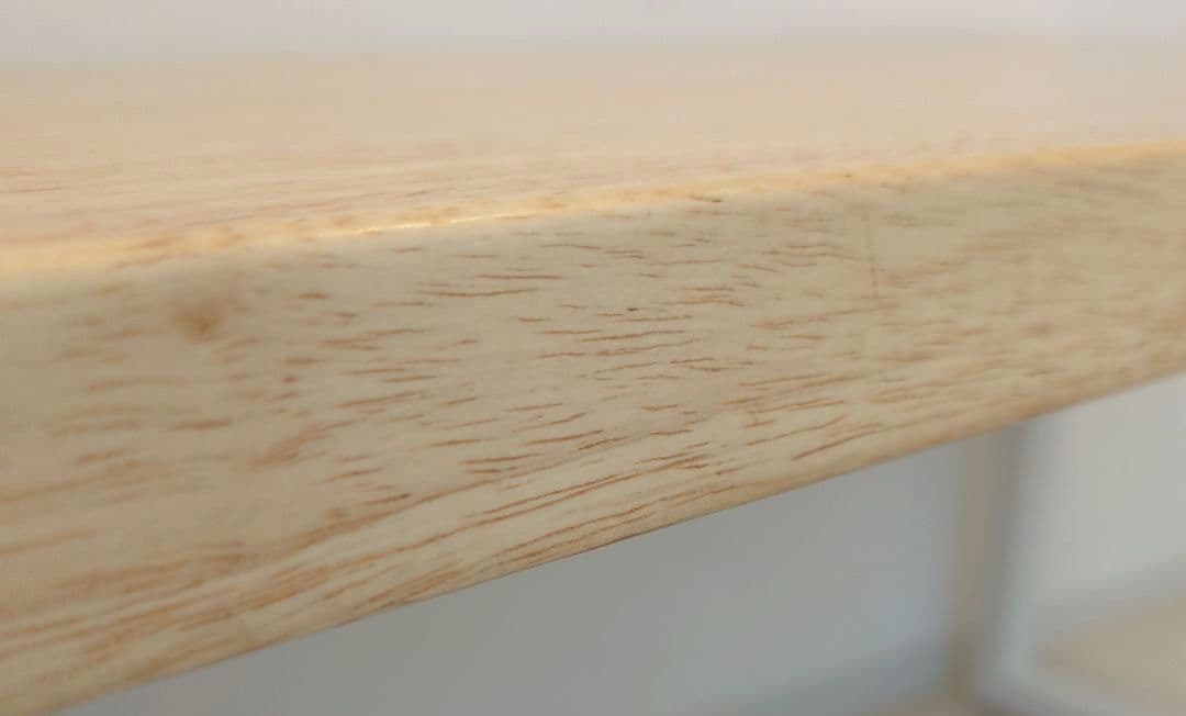 KANADEMONO デスク ラバーウッド White脚