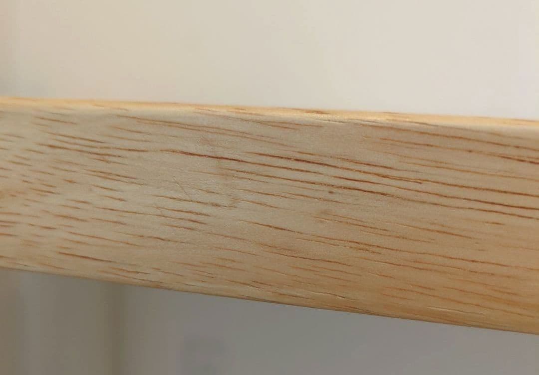 KANADEMONO デスク ラバーウッド White脚