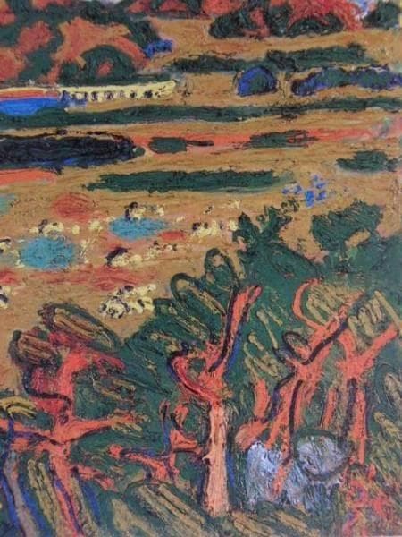 梅原　龍三郎、富士山図、希少画集画、新品額装付