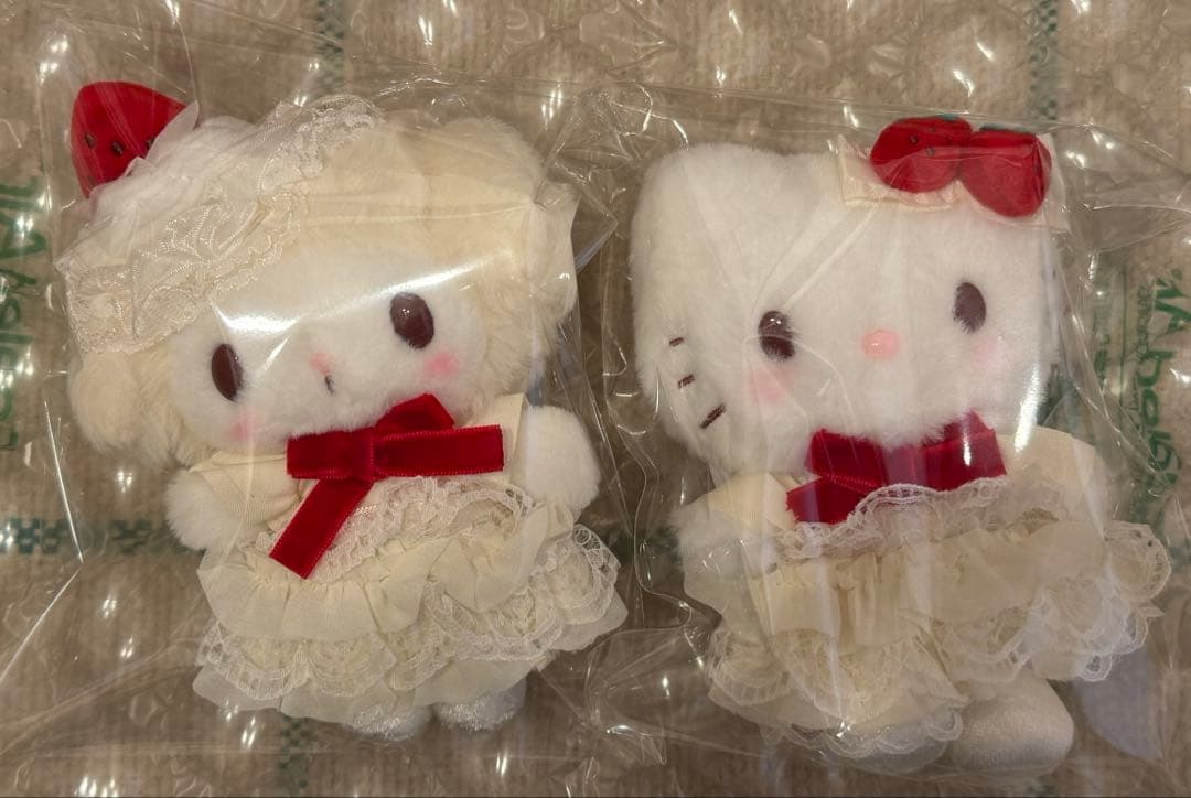 マイメロディ ショートケーキ マスコット バッグチャーム マイメロ