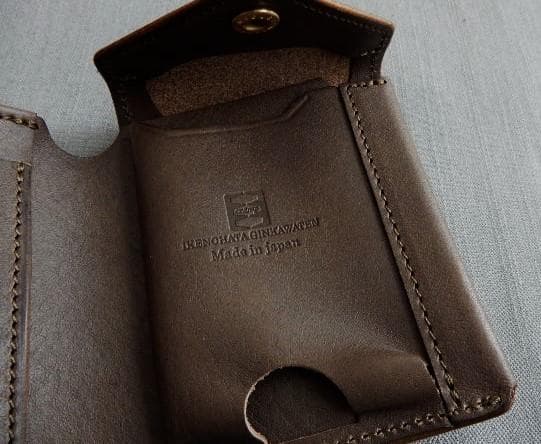 池之端銀革店CrampGRACONSLIM シュリンクレザーミニ財布