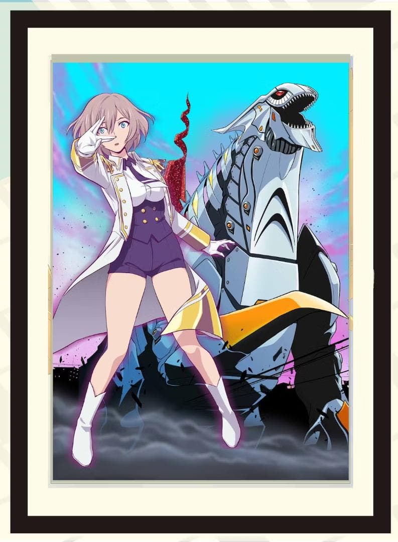 西川伸司直筆サイン描き下ろし複製原画SSSS.DYNAZENONムジナガルニクス