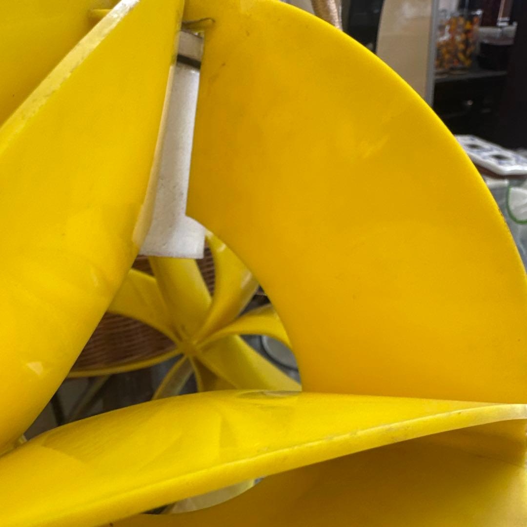 昭和レトロ イエローペンダントライト モダンデザイン