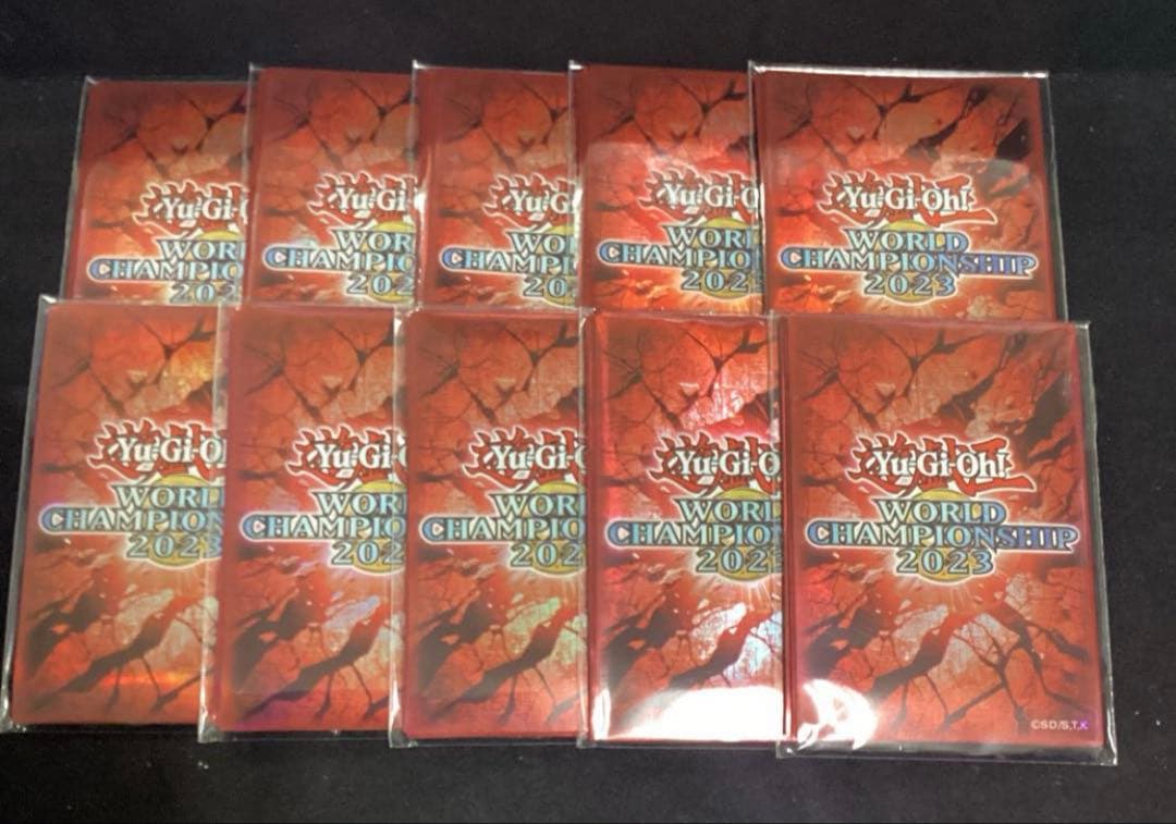 遊戯王 WCS2023 スリーブ 赤 10パック 100枚