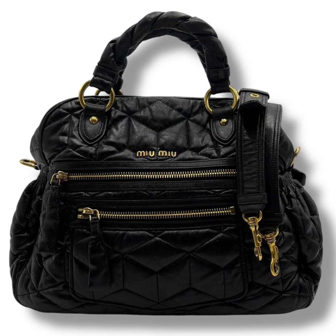 良品 MIUMIU 2WAY バッグ archive Vintage Y2K 黒