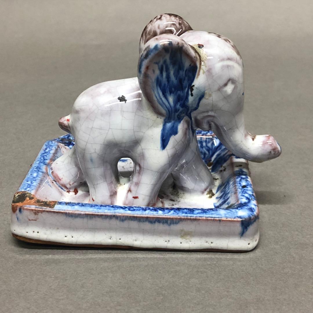 アンティーク 骨董 陶器の象
