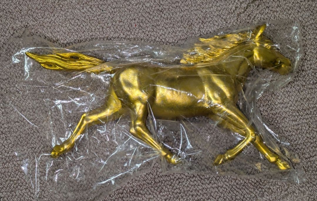 高岡銅器置物 黄金の馬
