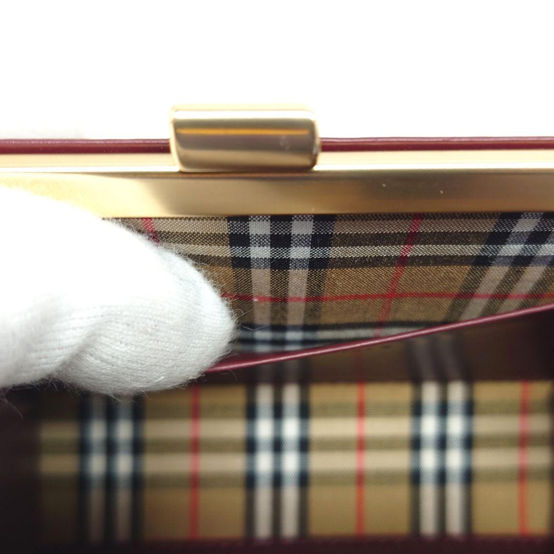 バーバリー　未使用に近い　極美品　レザー＆ノバチェック　ケース　レディース