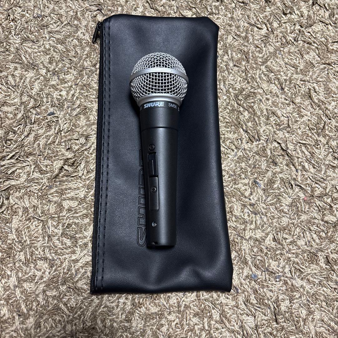 SHURE SM58sダイナミックマイク 専用ケース付き