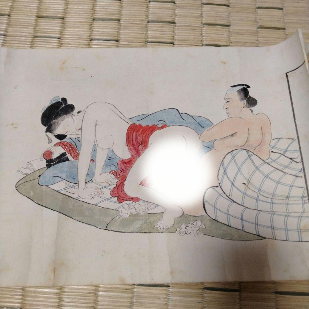 レア！【希少！春画】日本画 巻物 浮世絵 絵巻物 古美術 骨董
