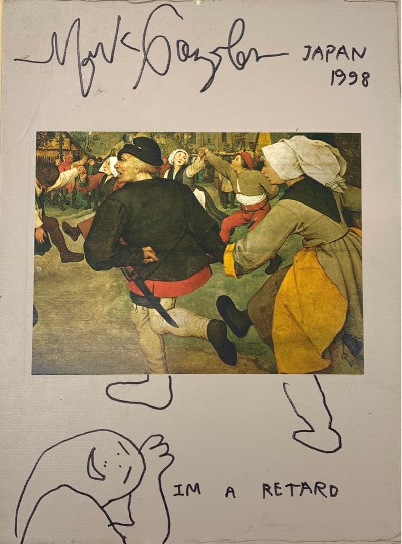 Mark Gonzales マークゴンザレス GONZ オリジナル原画 両面作品