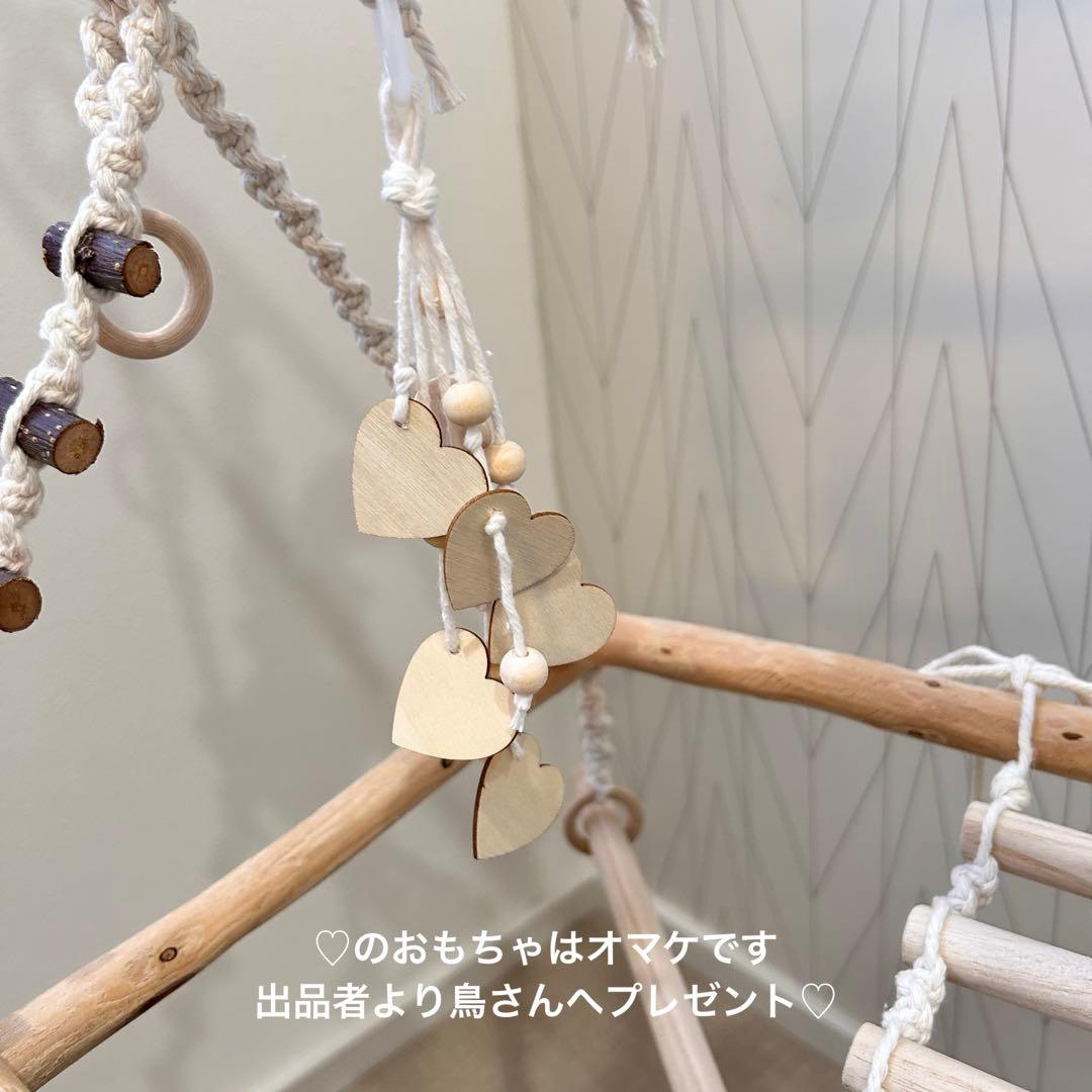 157 流木バードアスレチック 吊り下げ式バードジムバードトイ