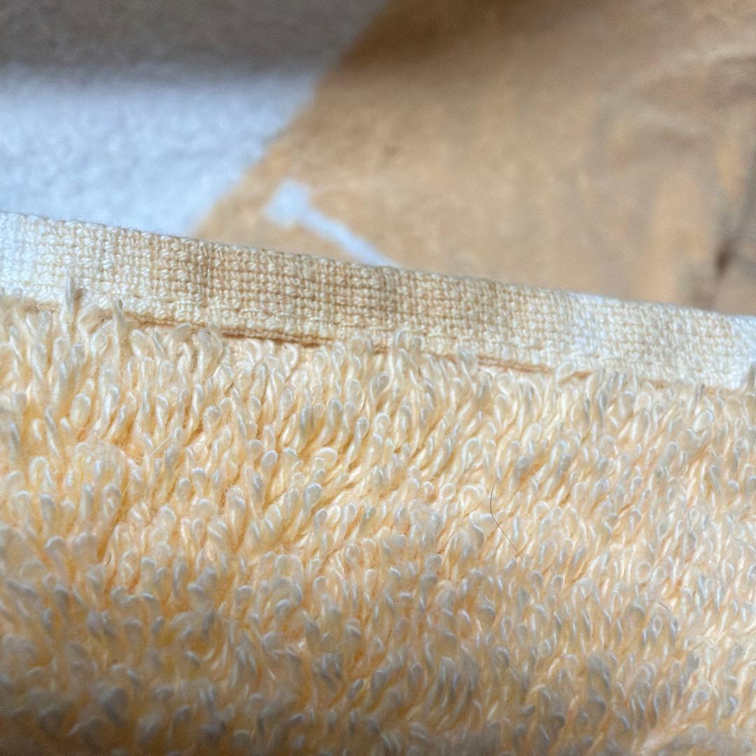 今がお得 エルメス オレンジとクリーム色のバスタオル