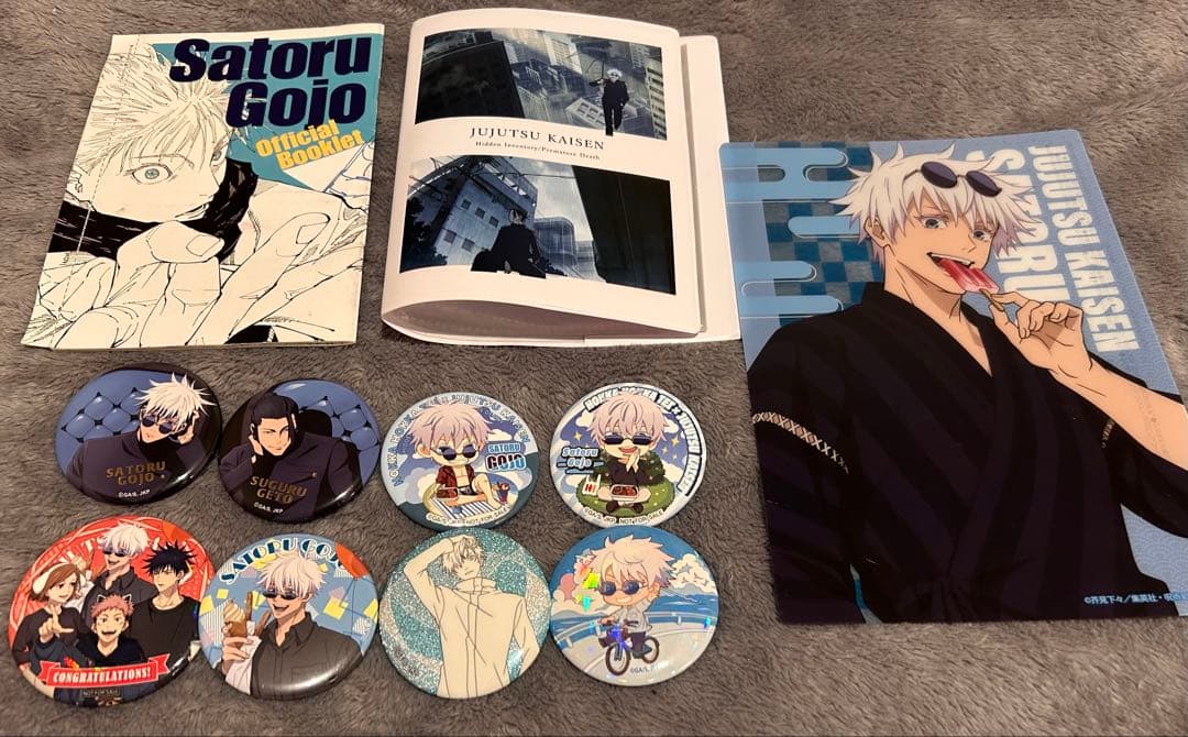 【レア商品多め】呪術廻戦 五条悟 まとめ売り アクリルスタンド、缶バッジ等