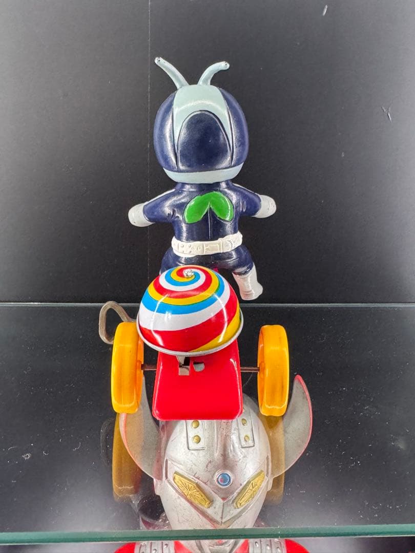 【当時物】仮面ライダー 三輪車 マスダヤ 増田屋旧バンダイ パチソフビ 無版権