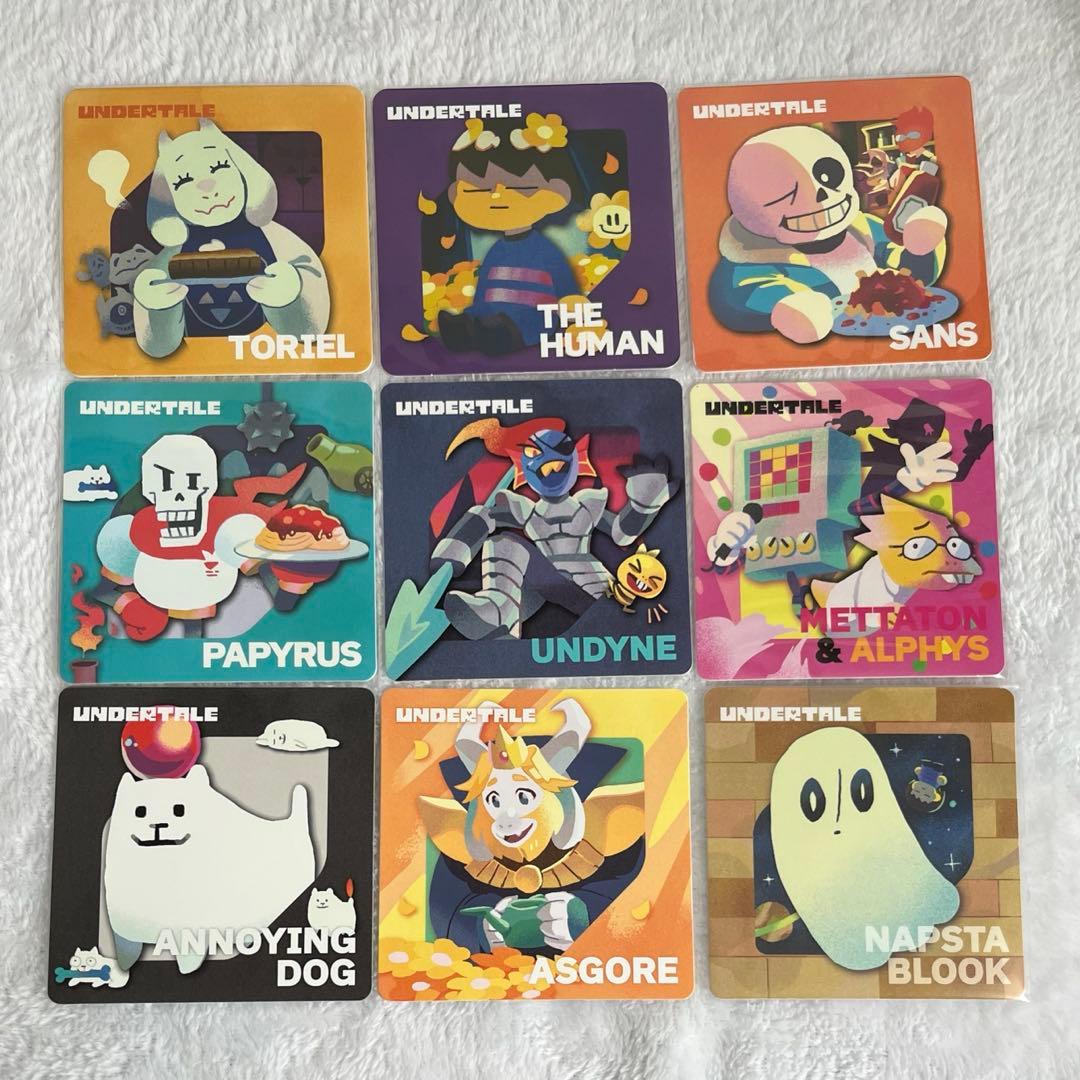 ゲーマー焼き GiGO渋谷 undertale アンテ コースター 12枚セット