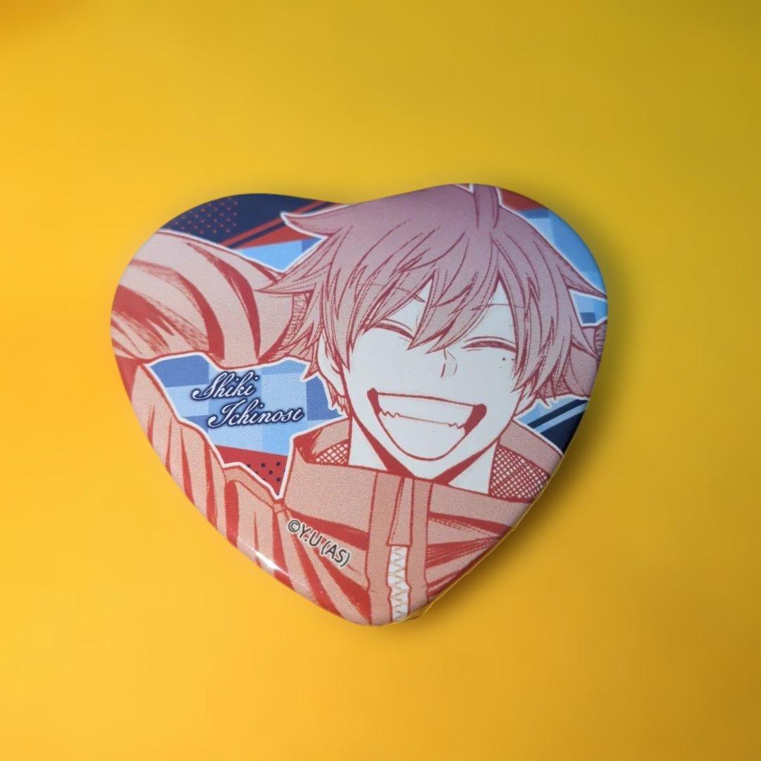 ♥早い者勝ち♥ 桃源暗鬼 ハート型缶バッジ 一ノ瀬四季 - メルカリ