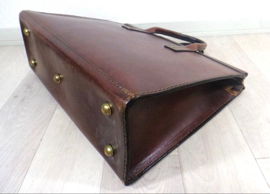 HERZ ヘルツ　２本手　ビジネスバッグ　ブラウン