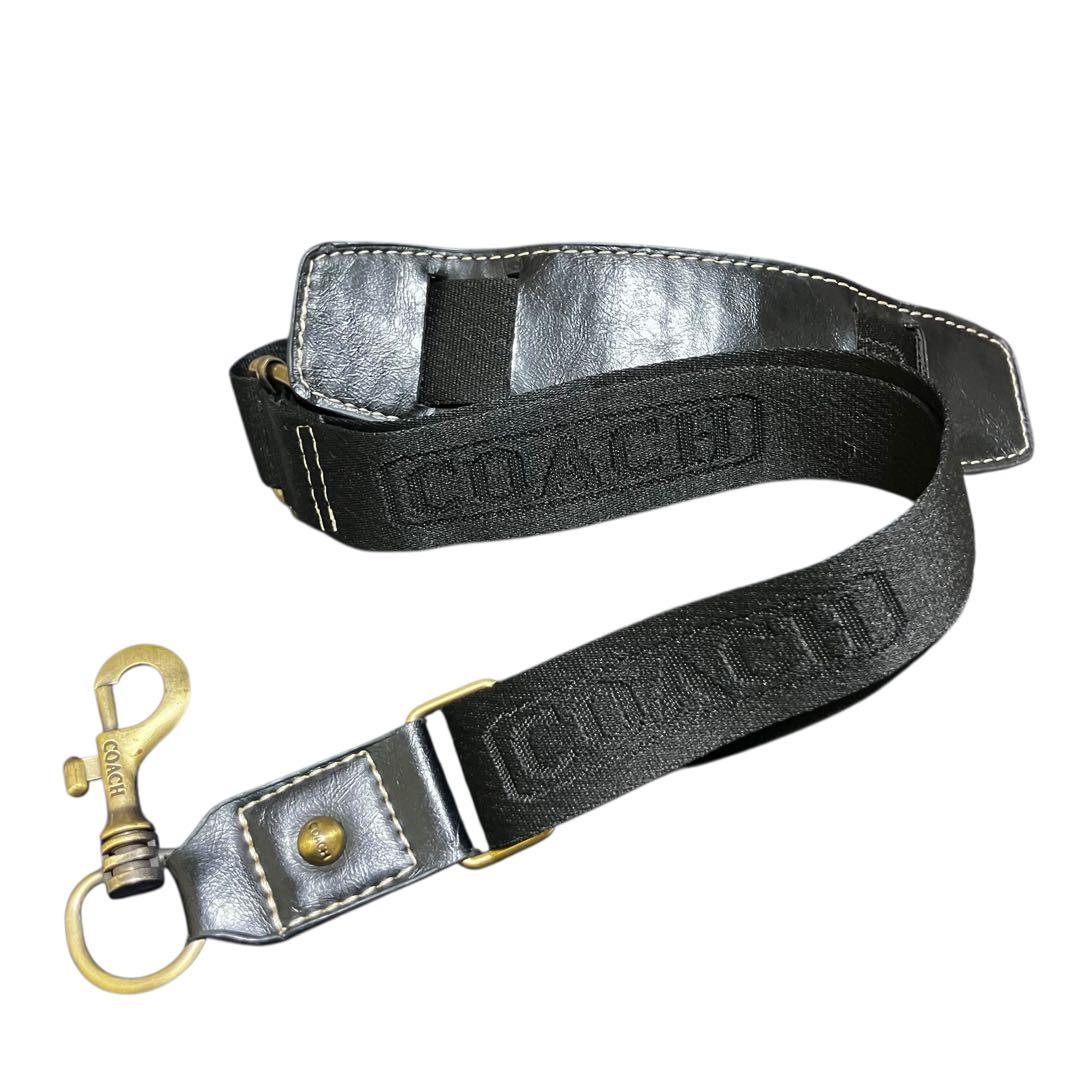 美品✨USA製 OLD COACH ショルダーバッグ 10126 黒 赤 レザー