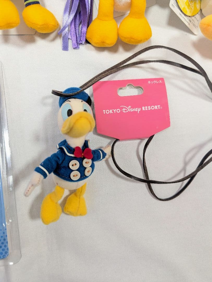 タグ付き ディズニー ドナルド ぬいぐるみバッジ ストラップ
