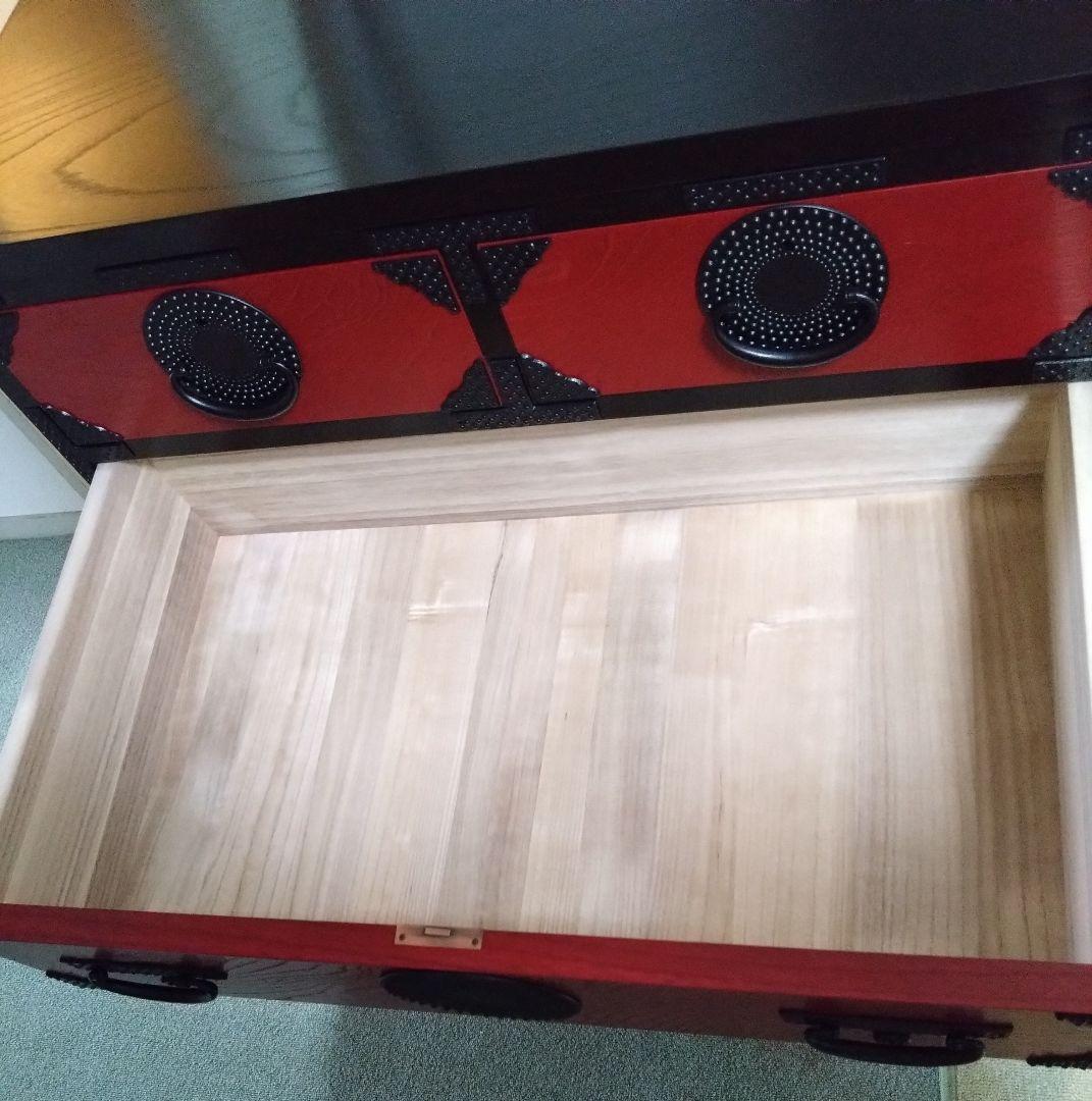 岩谷堂箪笥 赤黒呂塗 4段 美品 - メルカリ