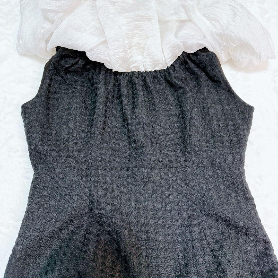 美品✨レジャ　Leja 2WAYオフショルダーパフスリーブマーメイドドレス 黒