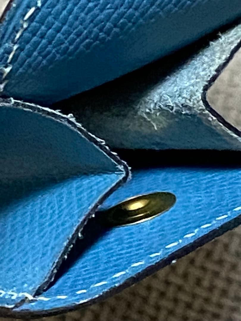 midoriLOVEさん専用】エルメスペンケース本革ブルーシェーヴル - メルカリ