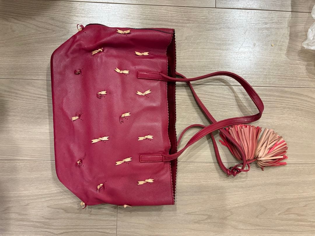 ロエベ　タッセル　リボン　ショルダーバッグ