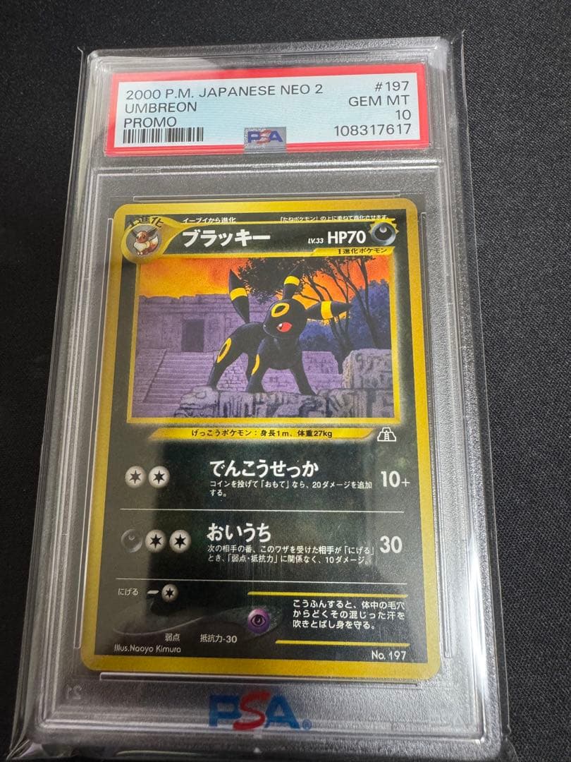 ブラッキー 旧裏 neo プレミアムファイル psa10