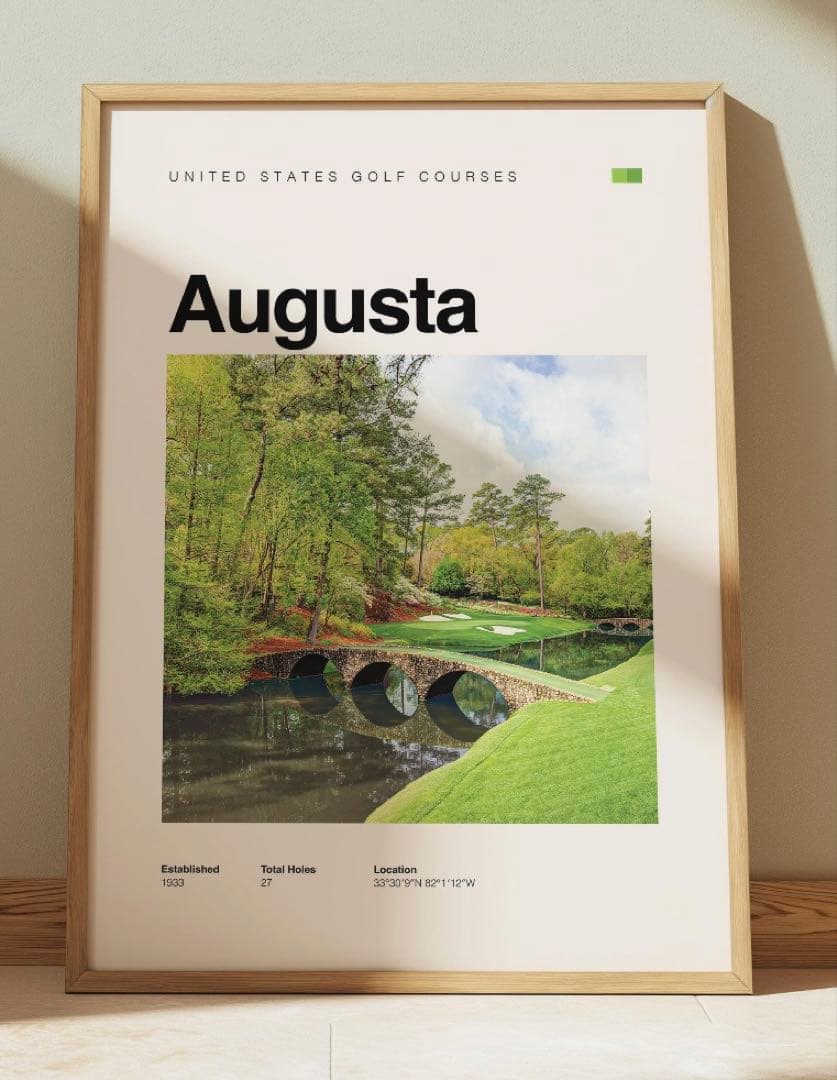 ゴルフコース アートプリント A2版 2枚セット