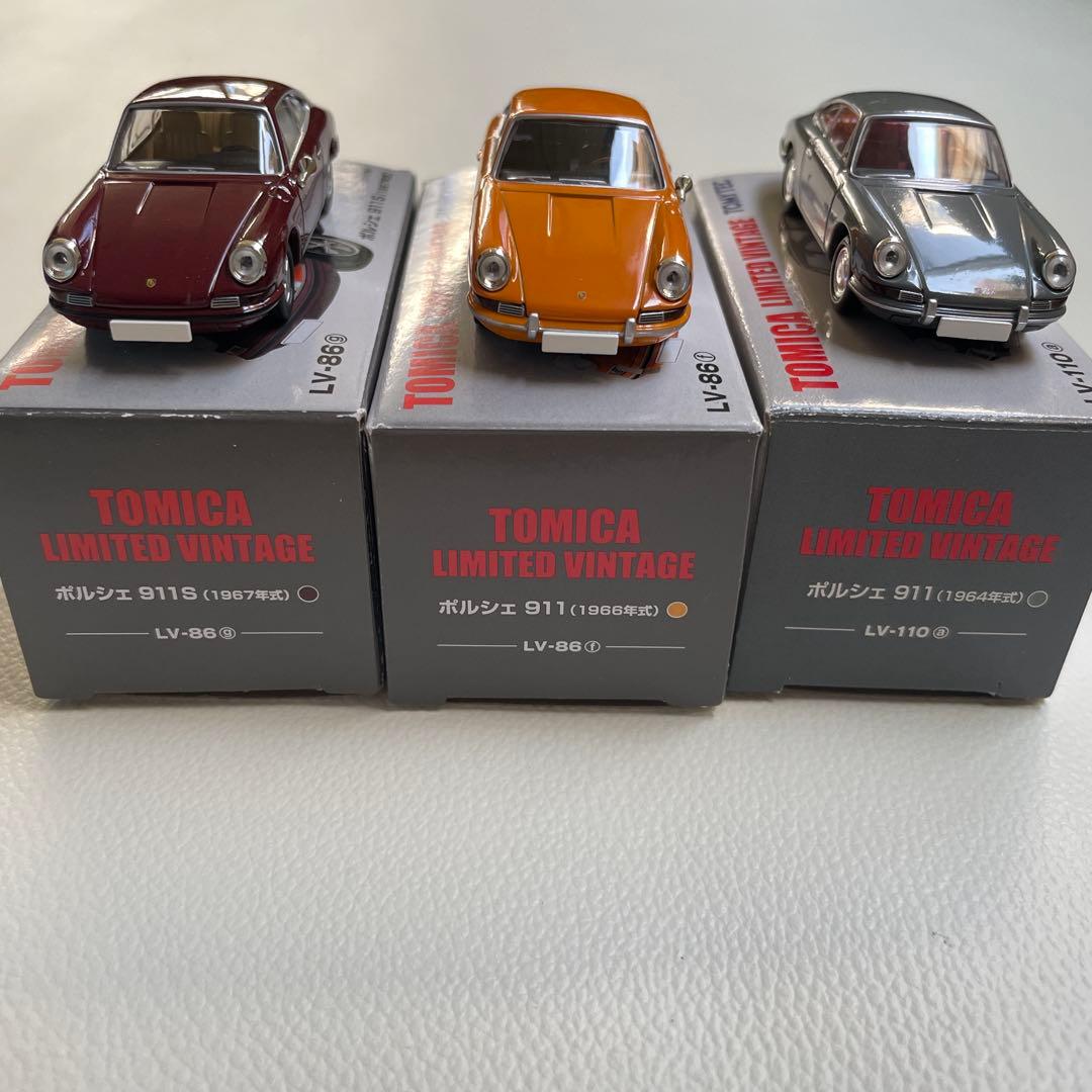 トミカリミテッドヴィンテージ　ポルシェ911 3台セット