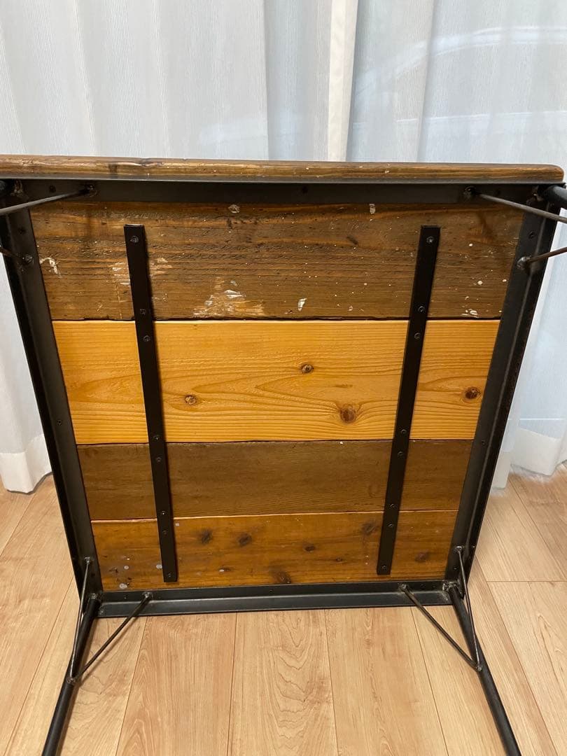 木製天板のテーブル DIY 蚤の市 古家具 ビンテージ