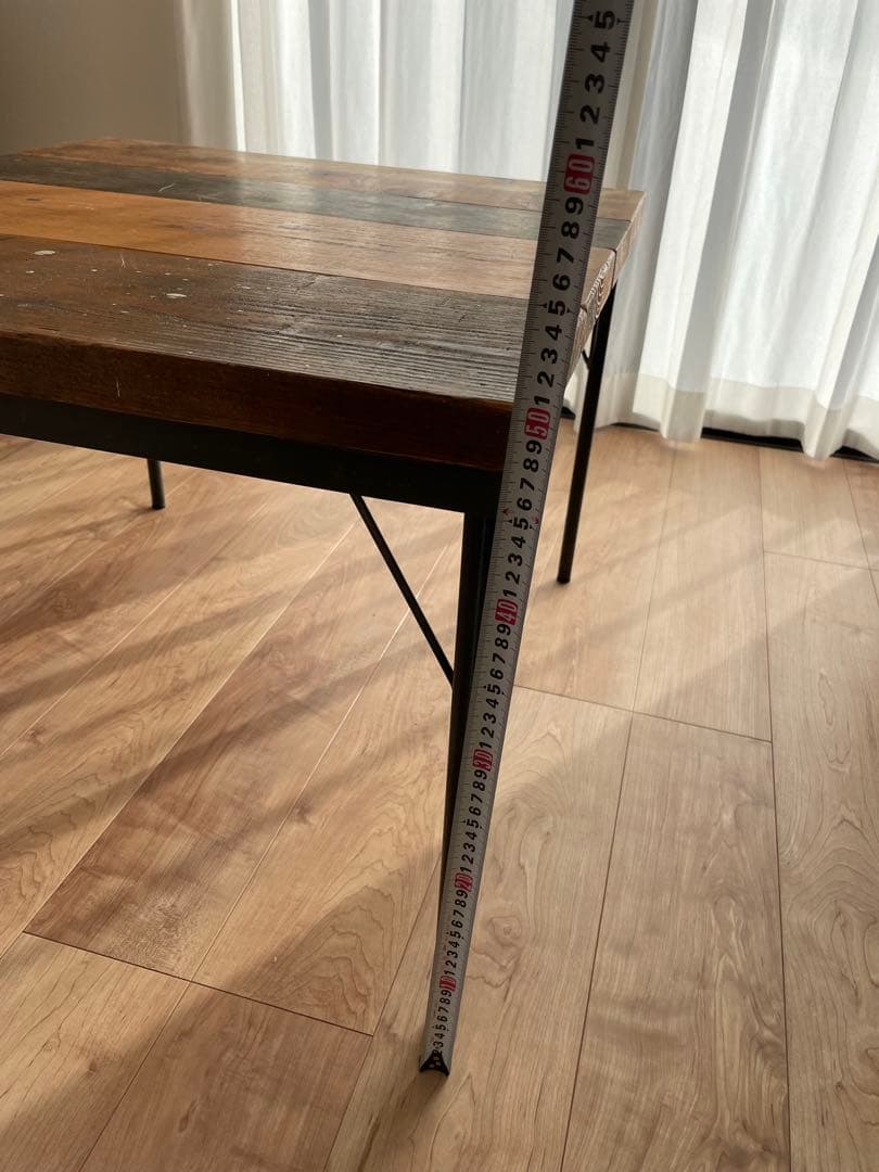 木製天板のテーブル DIY 蚤の市 古家具 ビンテージ