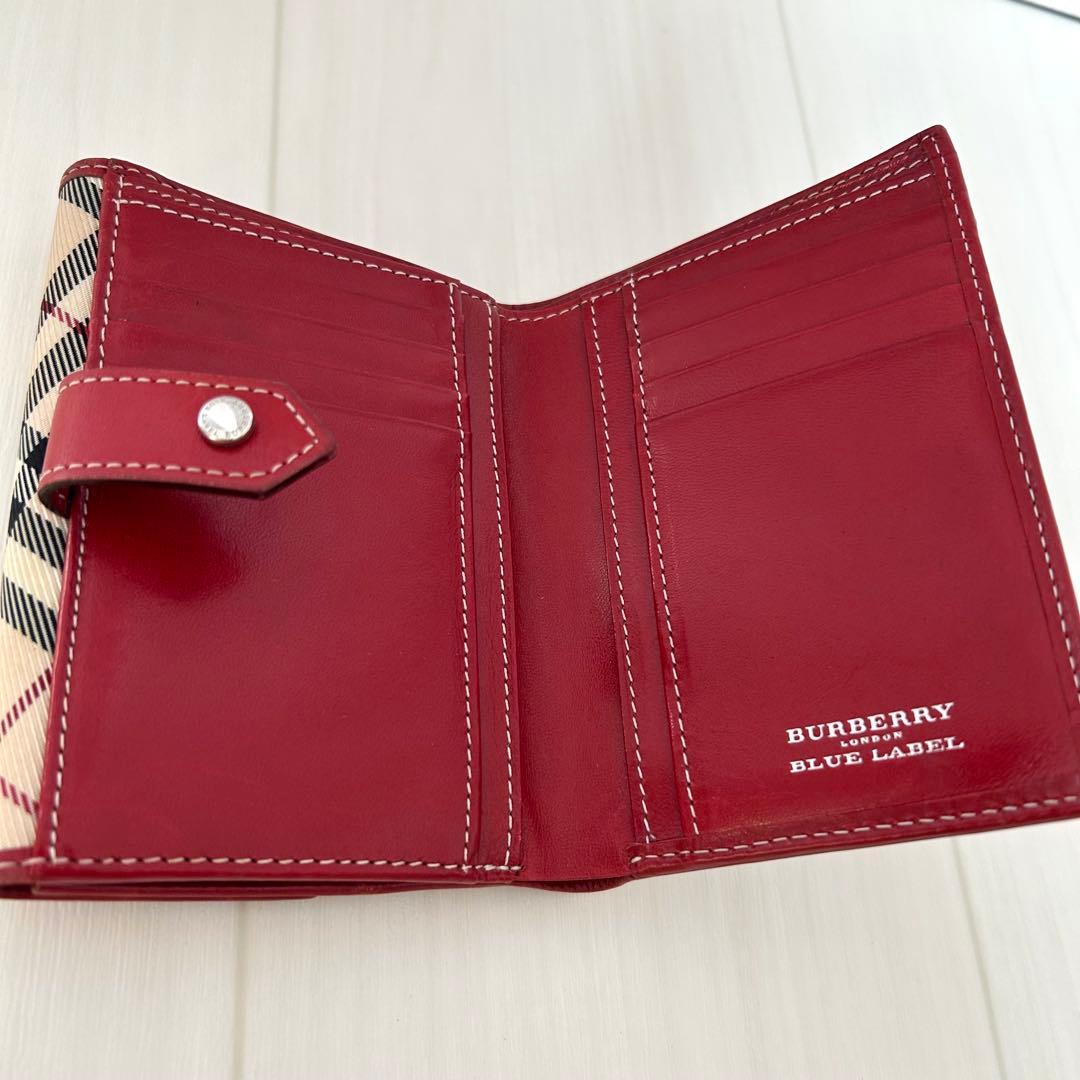 BURBERRY BLUE LABEL ⭐︎二つ折り財布 ノバチェック バーバリー