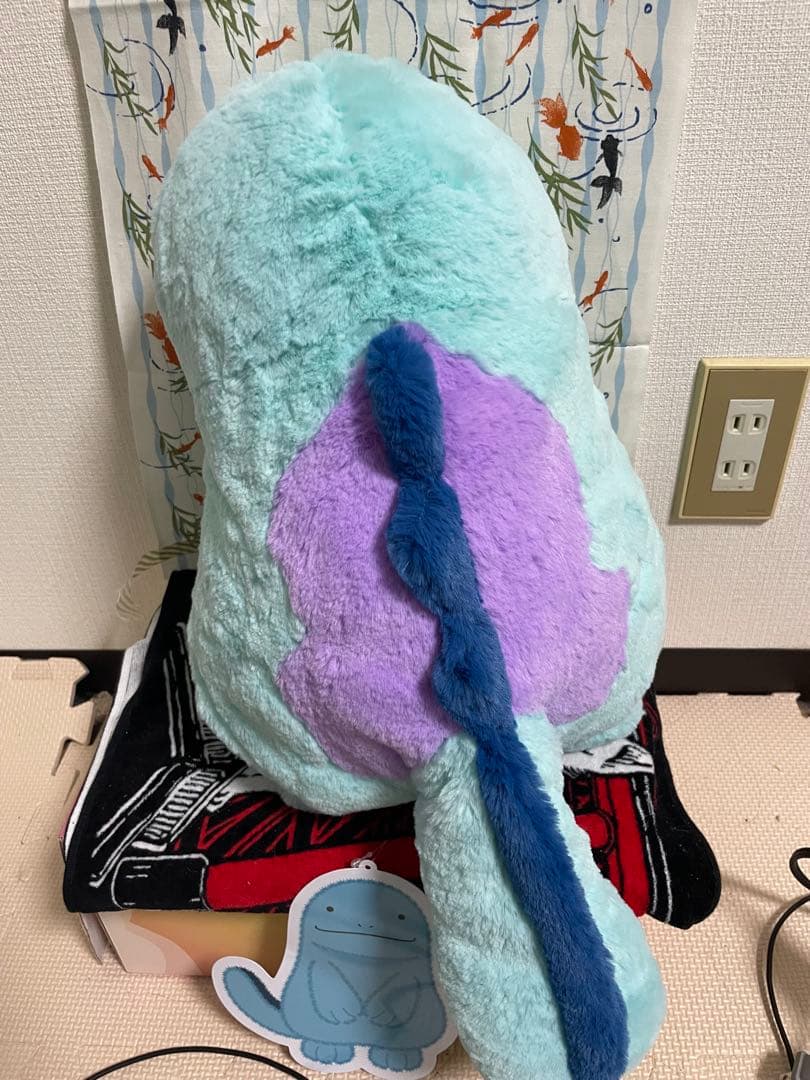 タグ付き　ふわふわ抱きぬいぐるみ　ヌオー