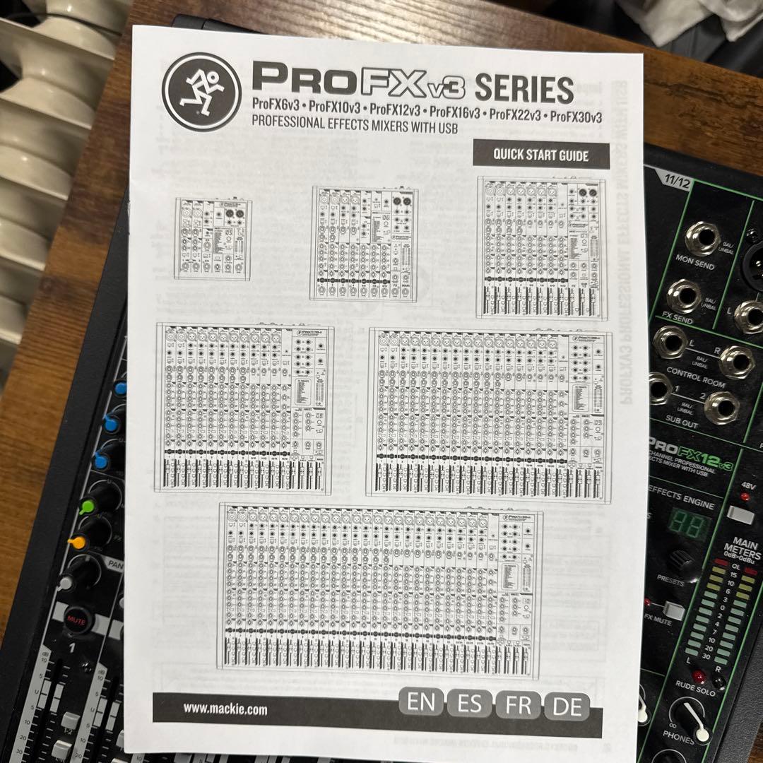 ③PRO FX12 v3 12チャンネルミキサー