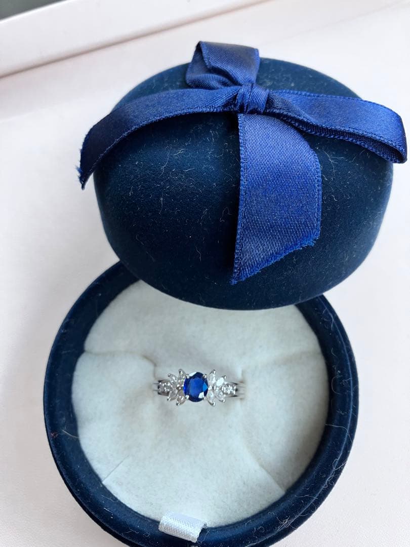 天然石指輪　リング　ブルー