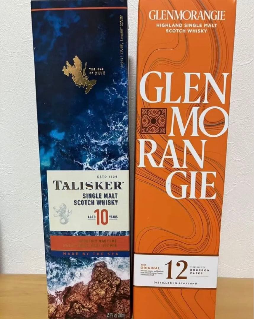 グレンモーレンジ オリジナル 12年 1本 タリスカー 10年 1本 値下げ不可