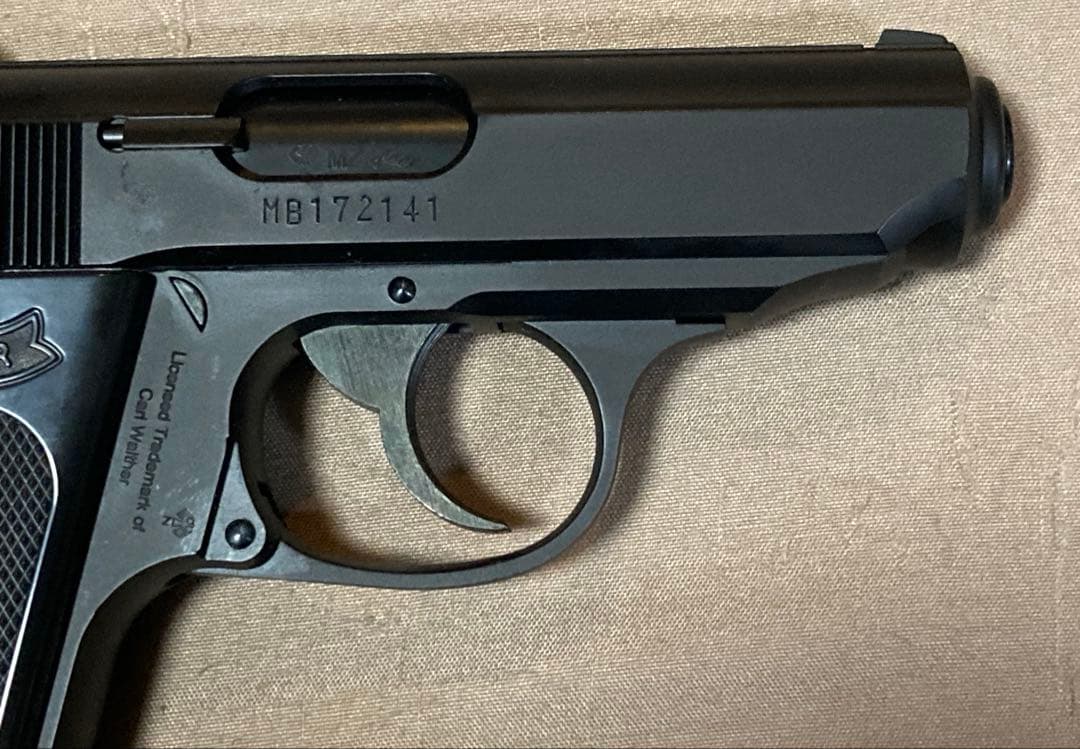 マルゼン　ワルサーPPK ブローバック　ブラックモデル