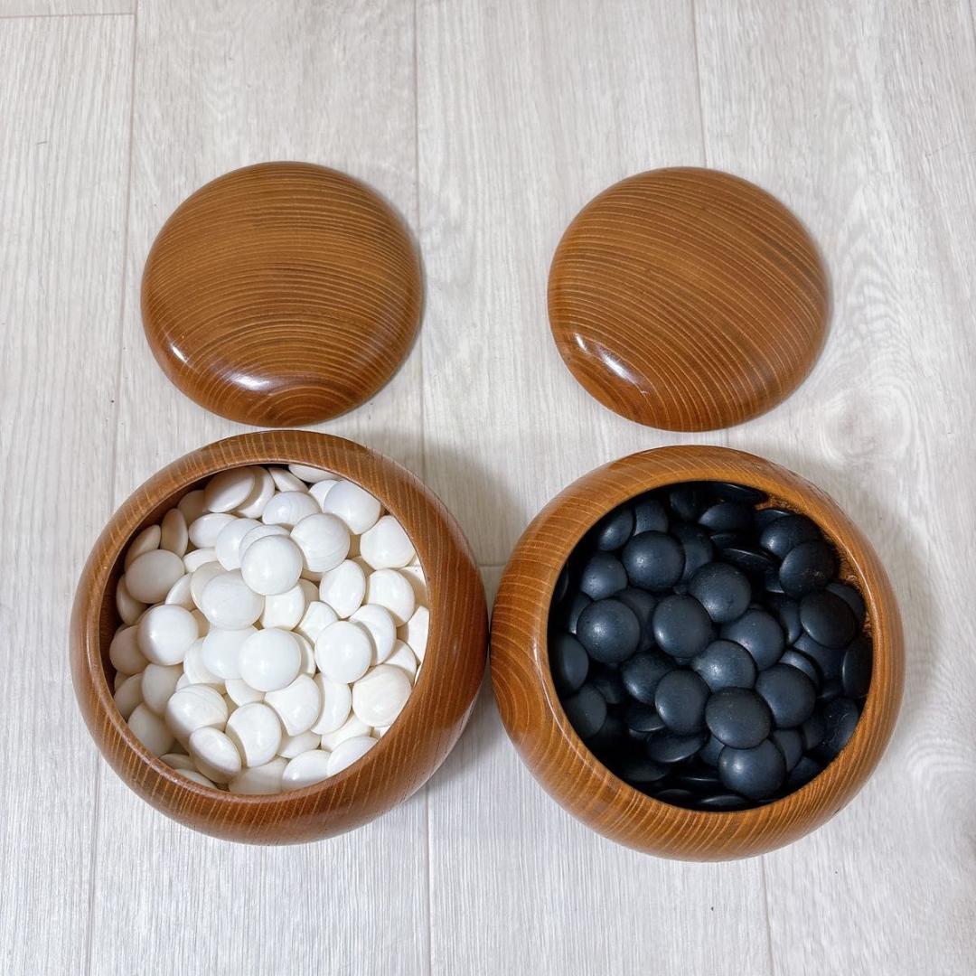 囲碁 蛤碁石 32号 178個 那智黒 180個 碁笥付き おすすめ人気 ゲーム