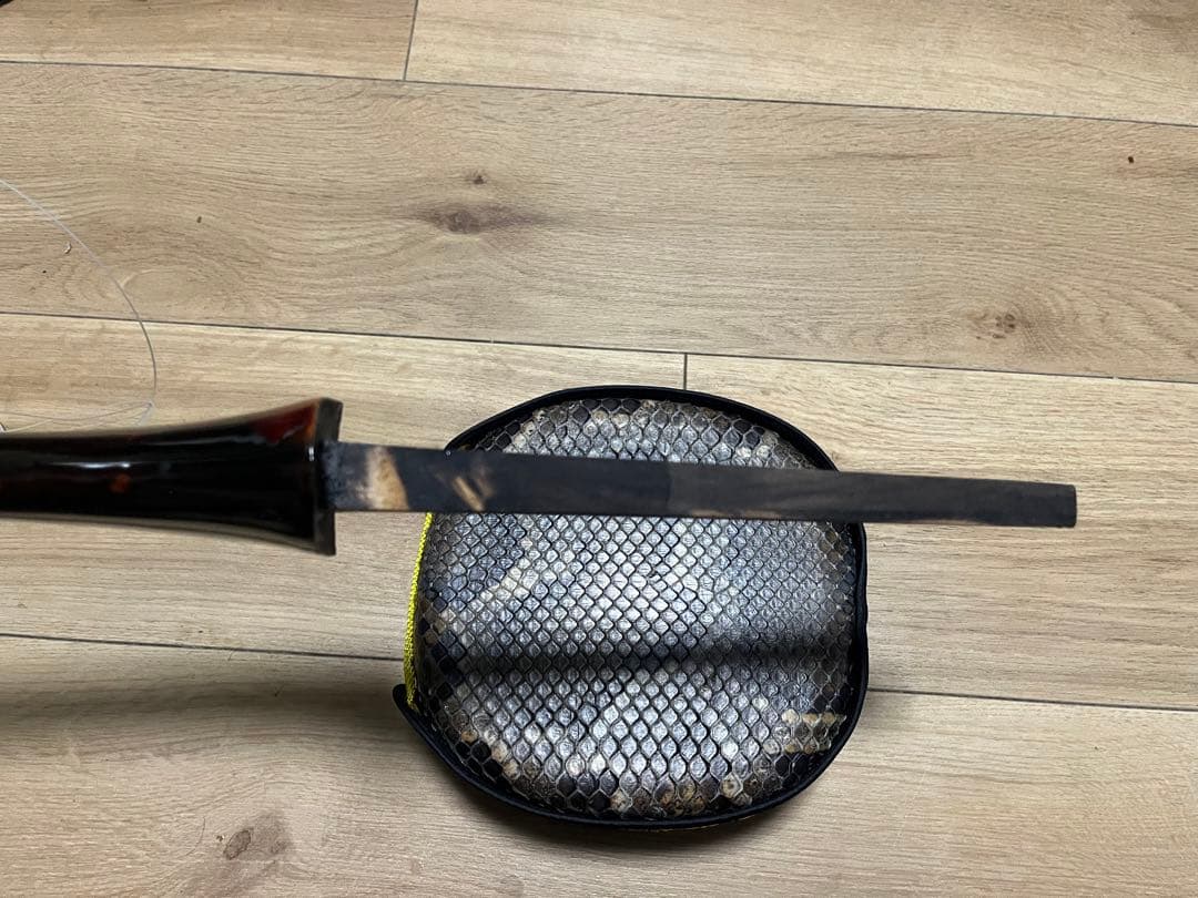 沖縄三線　本島黒木　拝領南風原型　みーむん