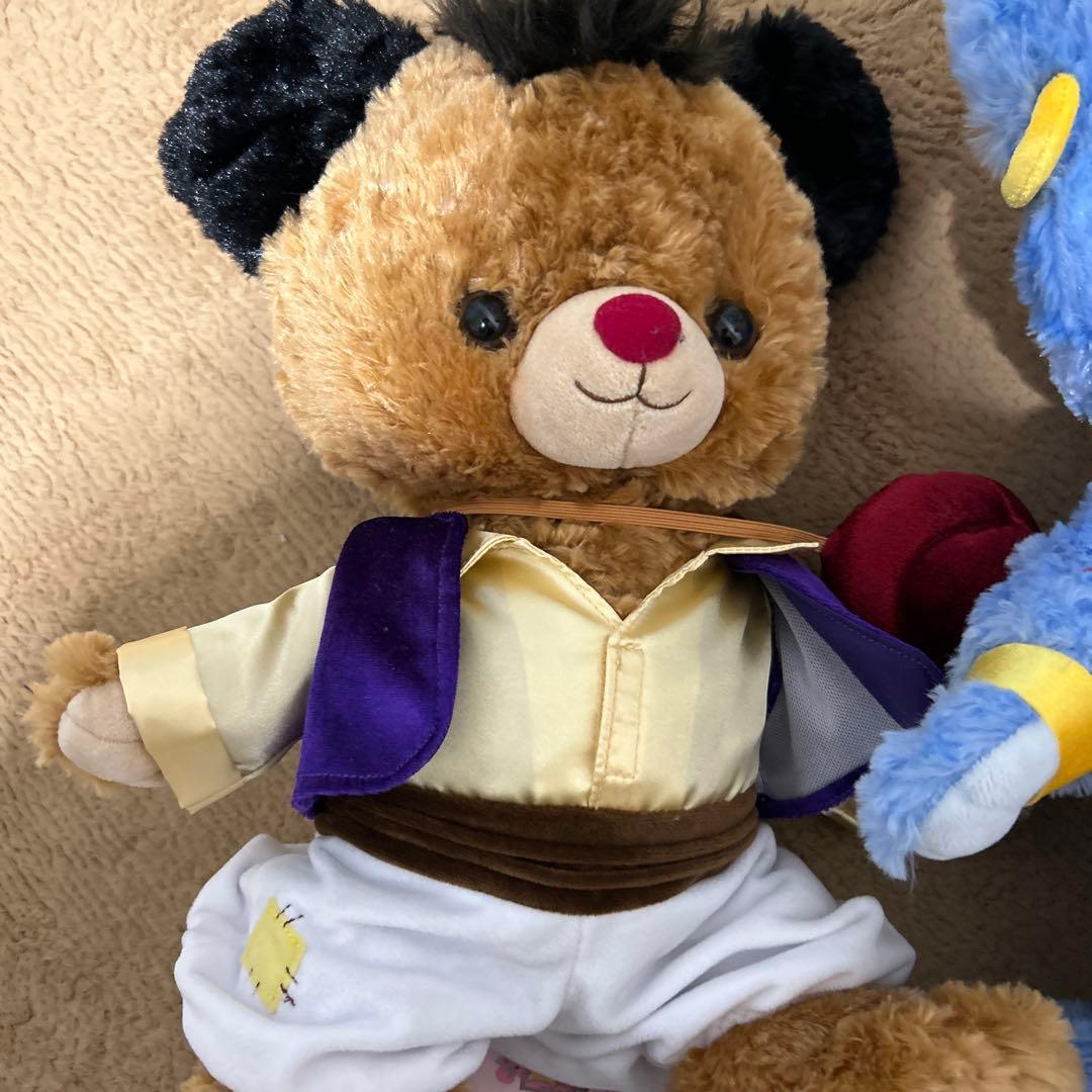 ユニベアシティ2体ぬいぐるみ　サディーク　サフル　ジーニー　アラジン