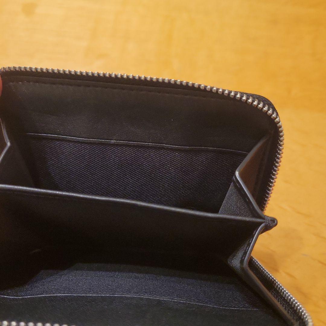 現行 コーチ ビルフォールドウォレット 二つ折り財布 クロコ型押し ブラック