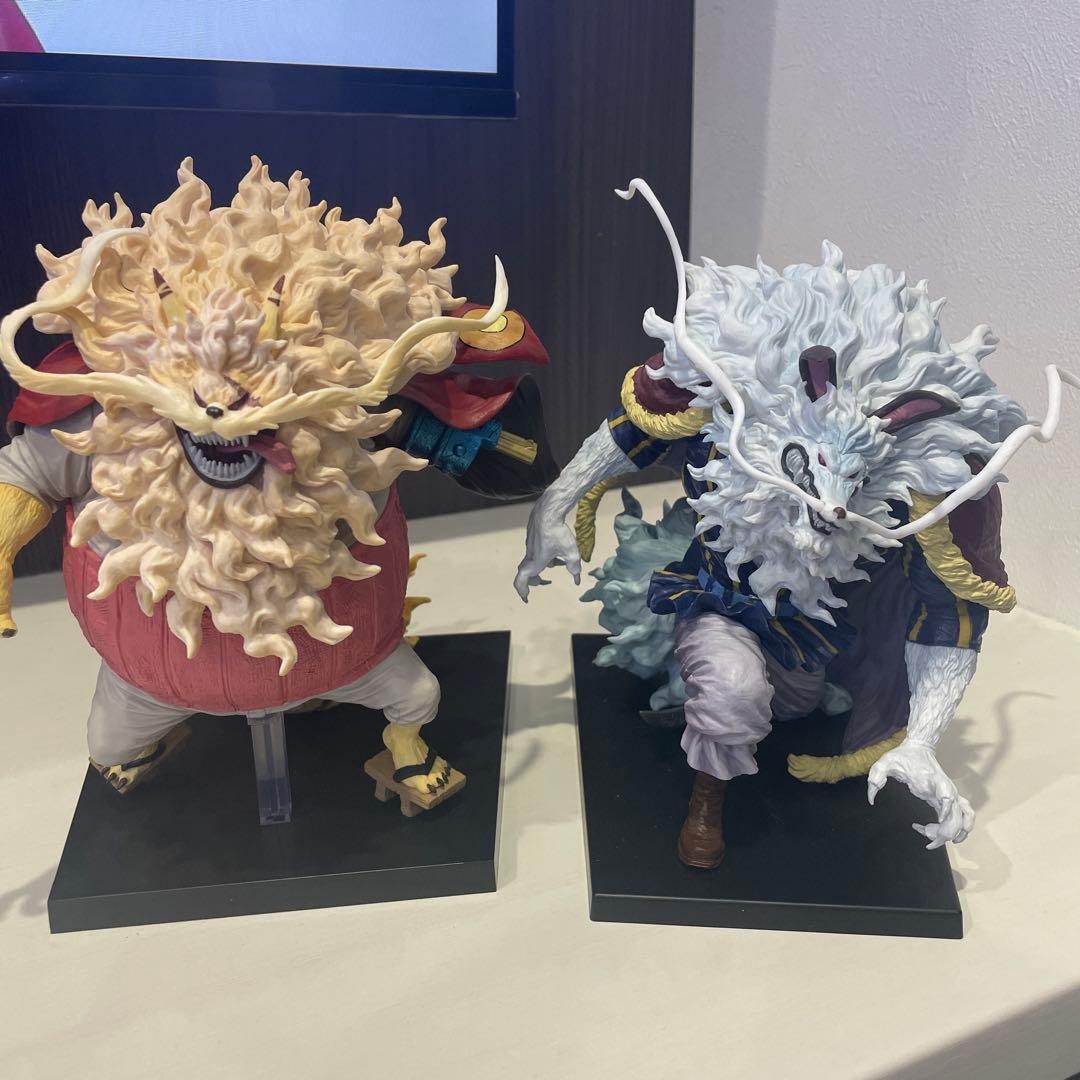 ワンピース 一番くじ ネコマムシ＆イヌアラシ セット 箱付き 岩倉造形